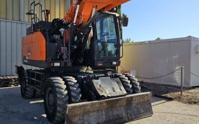 PELLE sur PNEUS DOOSAN d’occasion DX165W-5